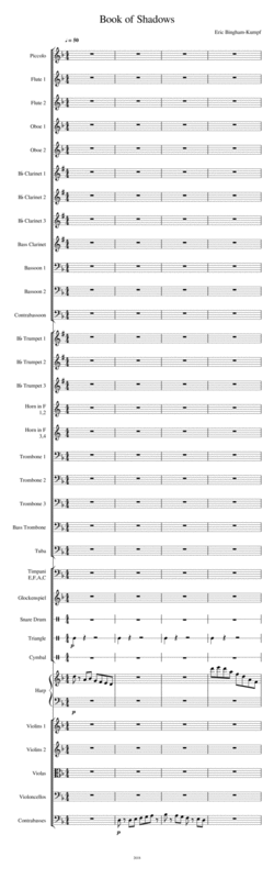 Book Of Shadows Sheet Music