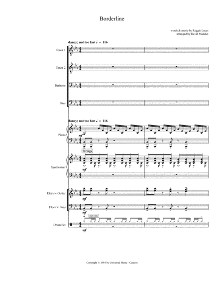 Borderline Sheet Music