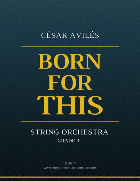 Free Sheet Music Born For This