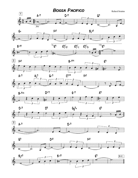 Bossa Pacifico Sheet Music