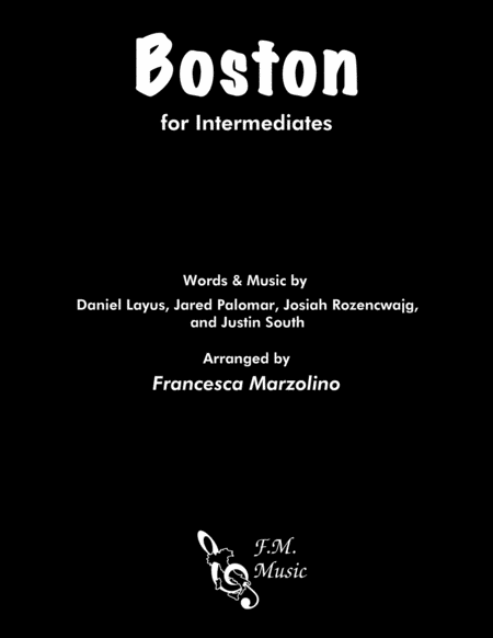 Boston Intermediate Piano Sheet Music