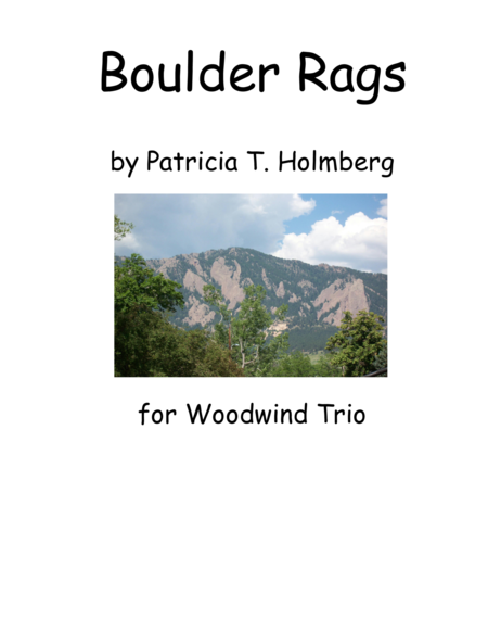 Boulder Rags For Woodwind Trio Clarinet Parts Sheet Music