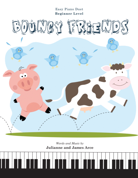 Bouncy Friends Easy Piano Duet 1 Piano 4 Hands Sheet Music