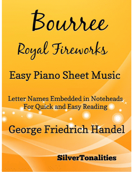 Free Sheet Music Bourree The Royal Fireworks Easy Piano Sheet Music