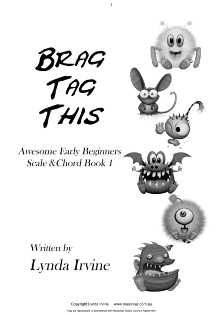 Brag Tag This Early Beginner Scale Chord Book Sheet Music