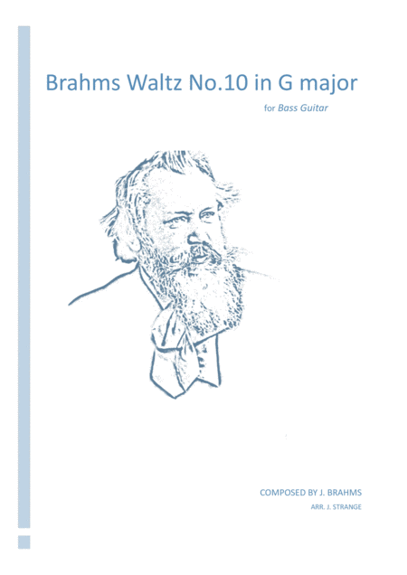 Free Sheet Music Brahms Waltz No 10 In G Major For Bass Guitar
