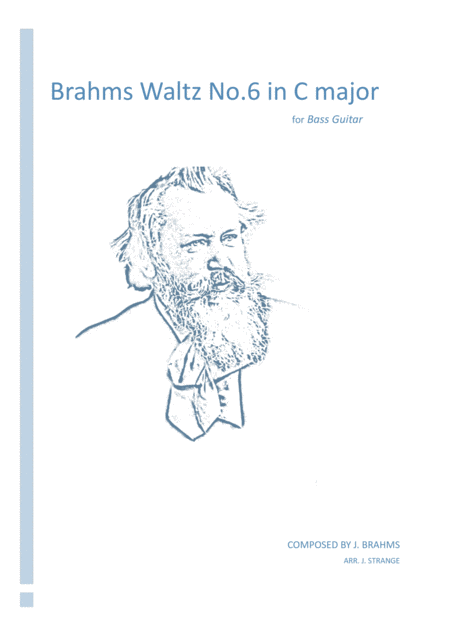 Free Sheet Music Brahms Waltz No 6 In C Major For Bass Guitar