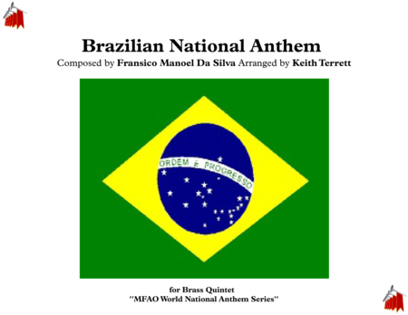 Free Sheet Music Brazilian National Anthem Portuguese Hino Nacional Brasileiro For Brass Quintet