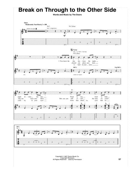 Break On Through To The Other Side Sheet Music