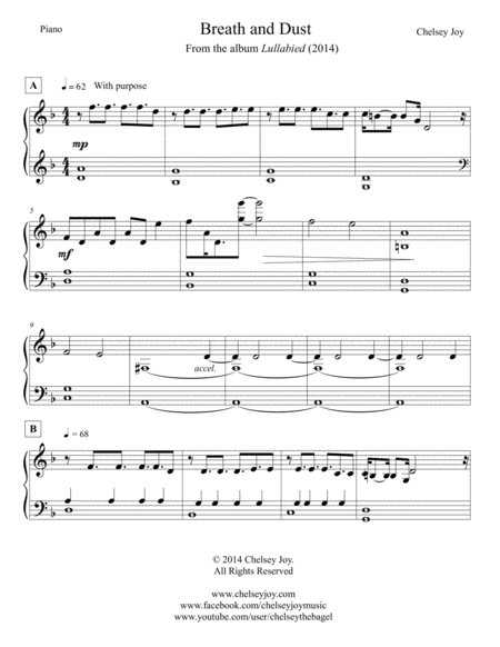 Breath And Dust Sheet Music