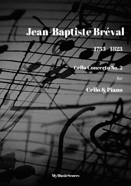 Free Sheet Music Breval Cello Concerto No 2 For Cello And Piano