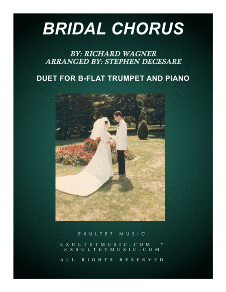 Bridal Chorus Duet For Bb Trumpet Piano Accompaniment Sheet Music