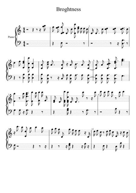 Brightness Sheet Music