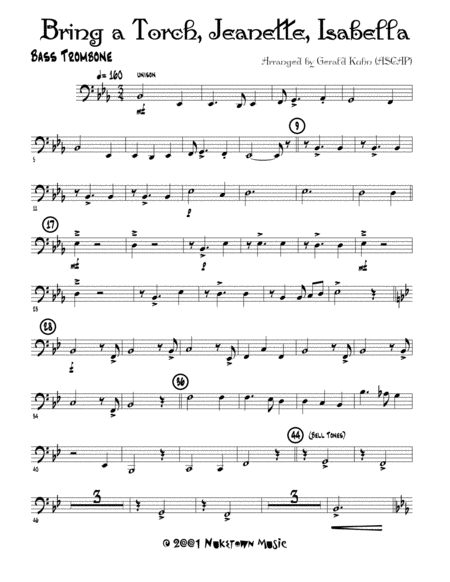 Bring A Torch Janette Isabela Sheet Music