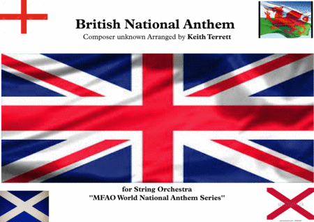 British National Anthem For String Orchestra Mfao World National Anthem Series Sheet Music