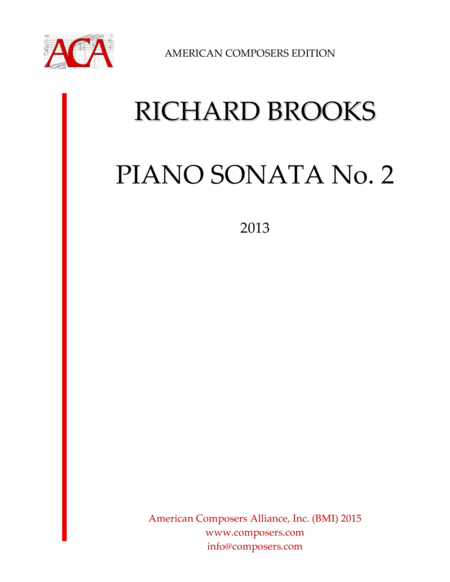 Free Sheet Music Brooks Piano Sonata No 2