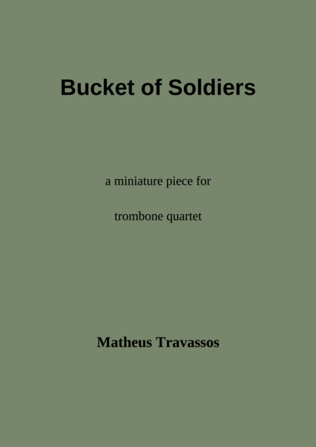 Bucket Of Soldiers Sheet Music