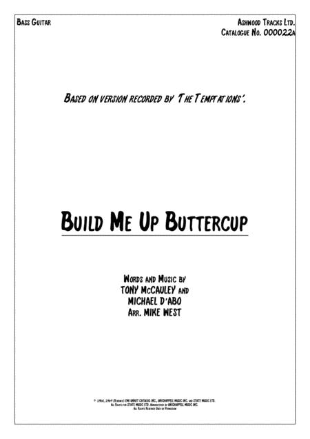 Free Sheet Music Build Me Up Buttercup Bass Guitar