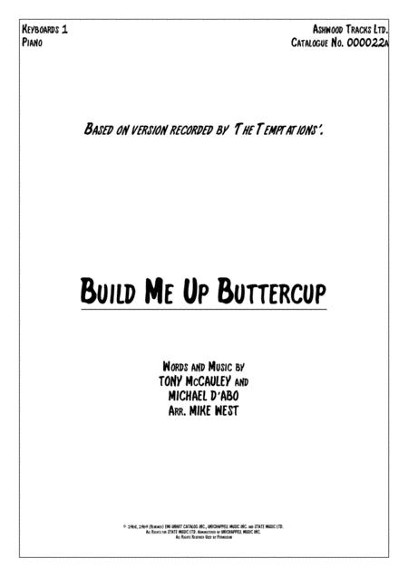 Free Sheet Music Build Me Up Buttercup Keyboards 1