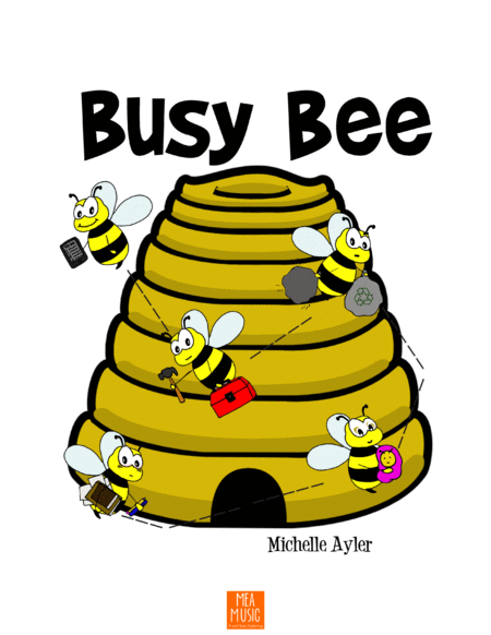 Busy Bee Beginner Piano Sheet Music