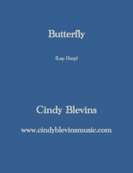Free Sheet Music Butterfly An Original Solo For Lap Harp From My Book Guardian Angel
