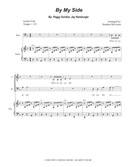 By My Side From Godspell Duet For Tenor And Bass Solo Sheet Music