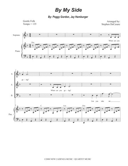 By My Side From Godspell For Vocal Trio Sab Sheet Music