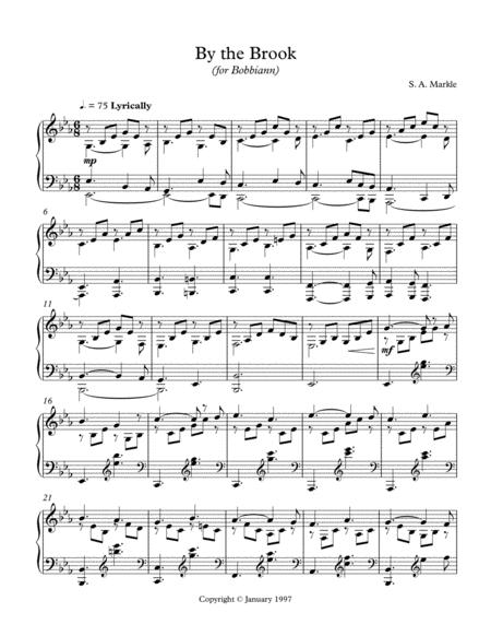 By The Brook For Piano Solo Sheet Music