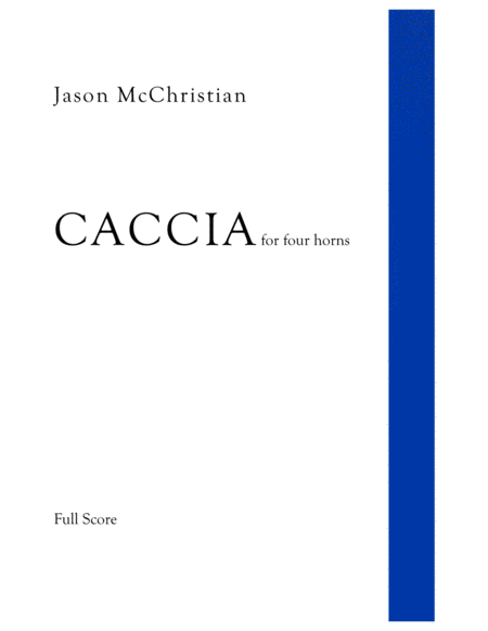 Free Sheet Music Caccia For Four Horns