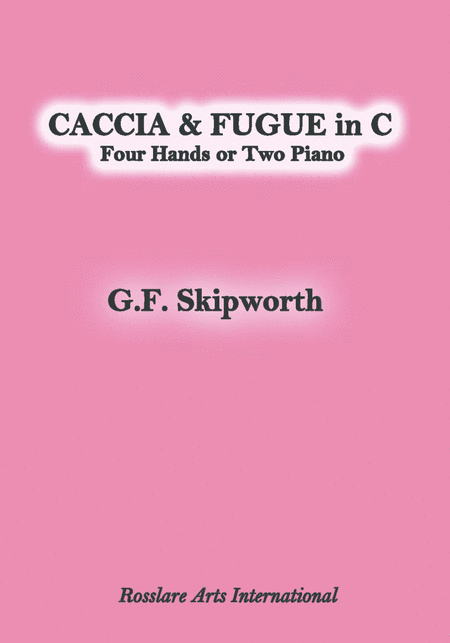 Free Sheet Music Caccia Fugue In C For 4 Hand Or 2 Piano