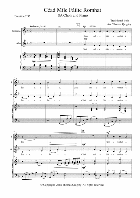 Free Sheet Music Cad Mile Filte Romhat