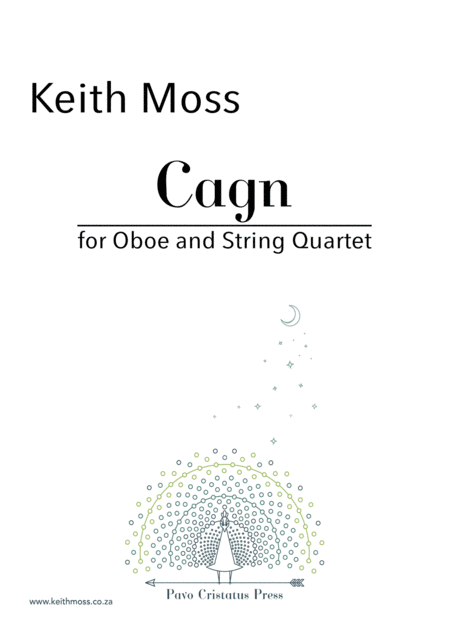 Cagn For Oboe And String Quartet Sheet Music