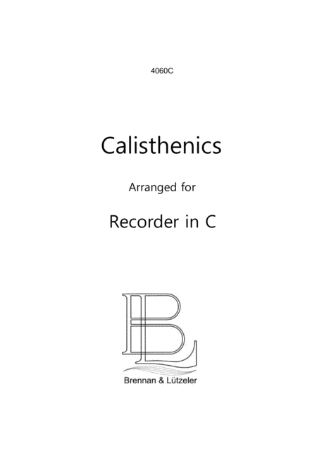 Free Sheet Music Calisthenics For Recorders In C 15 Fun Studies Gallops Polkas Variations