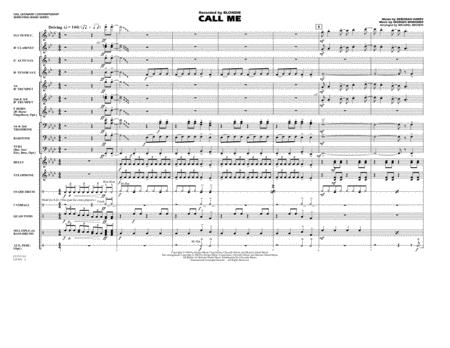 Free Sheet Music Call Me Arr Michael Brown Conductor Score Full Score