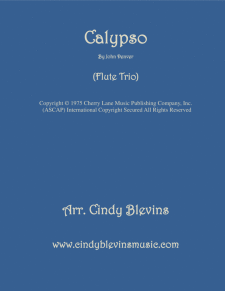 Calypso For Flute Trio Sheet Music