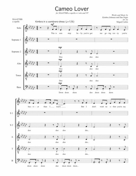 Free Sheet Music Cameo Lover
