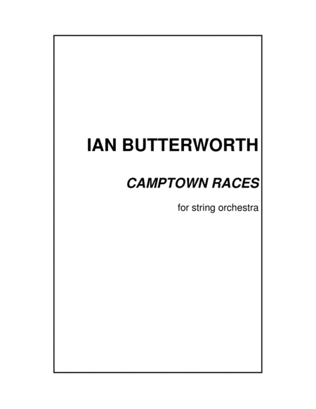 Free Sheet Music Camptown Races For String Orchestra