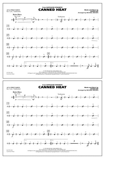 Free Sheet Music Canned Heat From Napoleon Dynamite Arr Michael Brown Aux Percussion