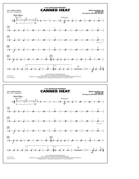 Canned Heat From Napoleon Dynamite Arr Michael Brown Aux Percussion Sheet Music