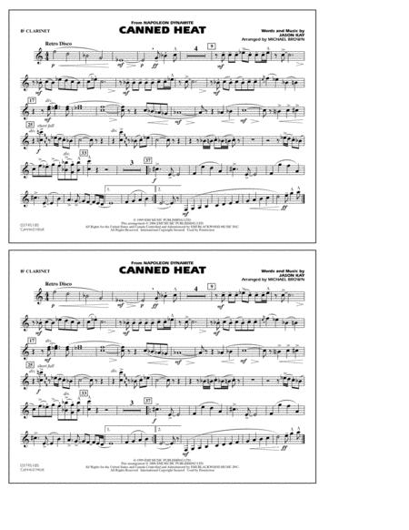 Canned Heat From Napoleon Dynamite Arr Michael Brown Bb Clarinet Sheet Music