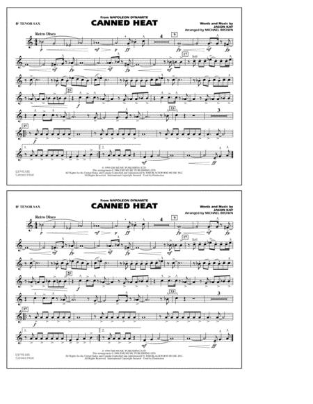 Free Sheet Music Canned Heat From Napoleon Dynamite Arr Michael Brown Bb Tenor Sax