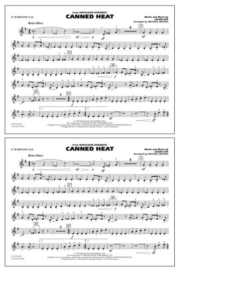 Free Sheet Music Canned Heat From Napoleon Dynamite Arr Michael Brown Eb Baritone Sax