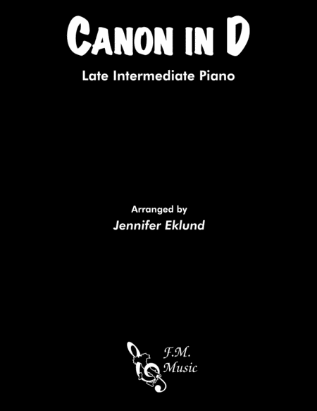 Free Sheet Music Canon In D Advanced Piano Solo