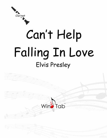 Cant Help Falling In Love Clarinet Sheet Music Tab Sheet Music