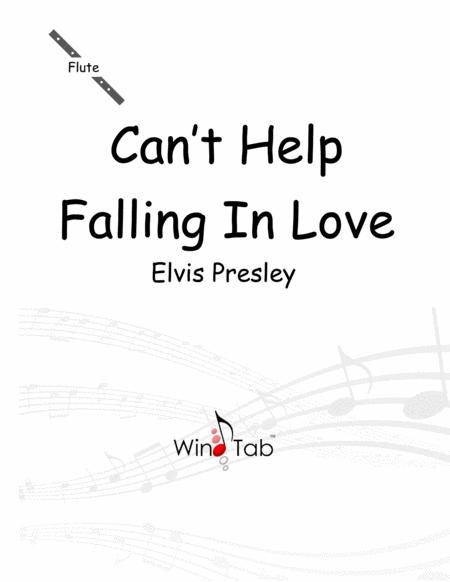 Cant Help Falling In Love Flute Sheet Music Tab Sheet Music