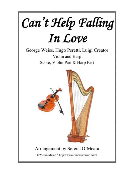 Cant Help Falling In Love For Violin Harp Sheet Music