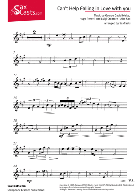 Free Sheet Music Cant Help Falling In Love In The Style Of Haley Reinhart Eb