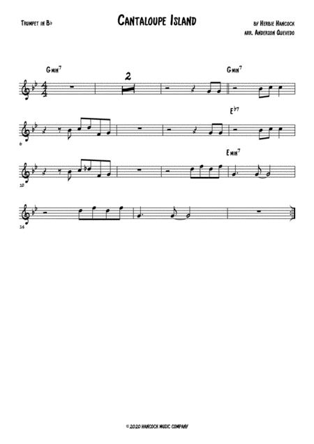 Cantaloupe Island Herbie Hancock Trumpet Sheet Music