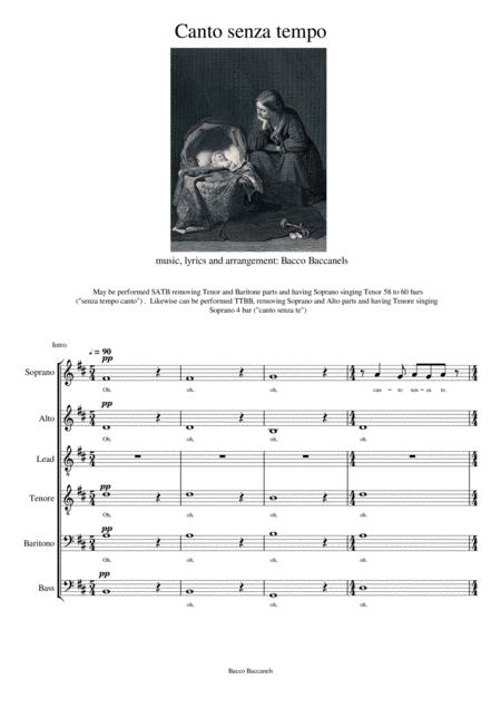 Free Sheet Music Canto Senza Tempo Sattbb Satb Ttbb