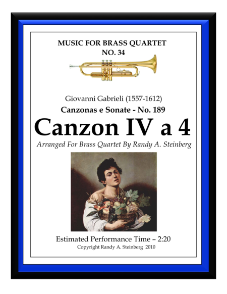 Free Sheet Music Canzon Iv A 4 No 189